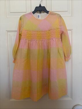 Vintage Polly Flinders Hand Smocked Dress